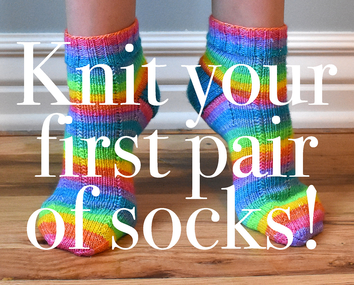 Learn to knit socks live video tutorial series meanwhile at the castle